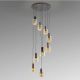 Pendule, Lustre suspendate - Lustra cu 9 pendule suspendate Moka