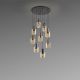 Pendule, Lustre suspendate - Lustra cu 9 pendule suspendate Moka