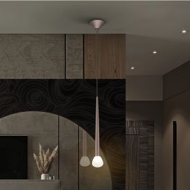 Pendule, Lustre suspendate - Lustra/ Pendul design modern Komet cafeniu