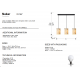 Pendule, Lustre suspendate - Lustra cu 3 pendule metal negru, sidef alb Nakar