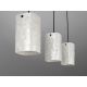 Pendule, Lustre suspendate - Lustra cu 3 pendule metal negru, sidef alb Nakar