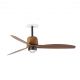 Lustre cu ventilator - Lustra LED cu Ventilator incastrat tavan cu telecomanda WEAVER M Black/walnut