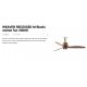 Lustre cu ventilator - Lustra LED cu Ventilator incastrat tavan cu telecomanda WEAVER M Black/walnut