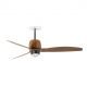 Lustre cu ventilator - Lustra LED cu Ventilator incastrat tavan cu telecomanda WEAVER M Old gold/walnut
