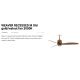 Lustre cu ventilator - Lustra LED cu Ventilator incastrat tavan cu telecomanda WEAVER M Old gold/walnut