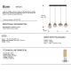 Pendule, Lustre suspendate - Lustra moderna cu 4 pendule suspendate Ecos