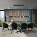 Lustra moderna cu 4 pendule suspendate Ecos
