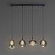 Pendule, Lustre suspendate - Lustra moderna cu 4 pendule suspendate Ecos