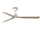Lustre cu ventilator - Ventilator tavan de exterior cu telecomanda IP44 MARINE M alb/stejar