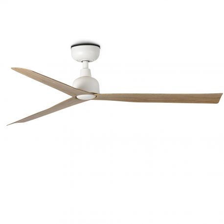 Lustre cu ventilator - Ventilator tavan de exterior cu telecomanda IP44 MARINE M alb/stejar