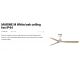 Lustre cu ventilator - Ventilator tavan de exterior cu telecomanda IP44 MARINE M alb/stejar