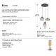 Pendule, Lustre suspendate - Lustra moderna cu 3 pendule suspendate Ecos