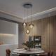 Pendule, Lustre suspendate - Lustra moderna cu 3 pendule suspendate Ecos
