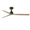 Ventilator tavan de exterior cu telecomanda IP44 MARINE M maro/stejar