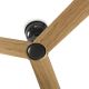 Lustre cu ventilator - Ventilator tavan de exterior cu telecomanda IP44 MARINE M maro/stejar