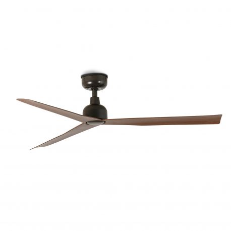 Lustre cu ventilator - Ventilator tavan de exterior cu telecomanda IP44 MARINE M maro/nuc