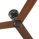 Lustre cu ventilator - Ventilator tavan de exterior cu telecomanda IP44 MARINE M maro/nuc