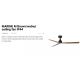 Lustre cu ventilator - Ventilator tavan de exterior cu telecomanda IP44 MARINE M maro/nuc