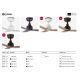 Lustre cu ventilator - Ventilator tavan de exterior smart sistem TUYA si telecomanda IP44 MARINE M alb