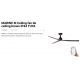 Lustre cu ventilator - Ventilator tavan de exterior smart sistem TUYA si telecomanda IP44 MARINE M maro