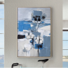 Tablou de perete pictura acrilica Paisaje azul 83x123cm