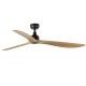 Lustre cu ventilator - Ventilator tavan de exterior cu telecomanda IP44 OUTWOOD L maro/stejar