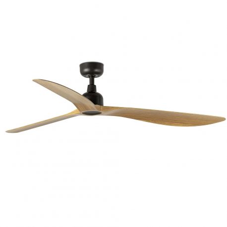 Lustre cu ventilator - Ventilator tavan de exterior cu telecomanda IP44 OUTWOOD L maro/stejar