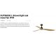 Lustre cu ventilator - Ventilator tavan de exterior cu telecomanda IP44 OUTWOOD L maro/stejar
