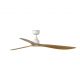 Lustre cu ventilator - Ventilator tavan de exterior cu telecomanda IP44 OUTWOOD L alb/stejar