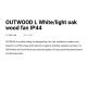 Lustre cu ventilator - Ventilator tavan de exterior cu telecomanda IP44 OUTWOOD L alb/stejar