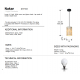 Pendule, Lustre suspendate - Pendul metal negru, sidef alb Nakar