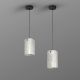 Pendule, Lustre suspendate - Pendul metal negru, sidef alb Nakar