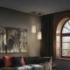 Pendule, Lustre suspendate - Pendul metal negru, sidef alb Nakar