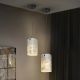 Pendule, Lustre suspendate - Pendul metal negru, sidef alb Nakar