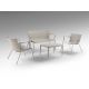 Mobilier terasa - Set mobilier de exterior din 4 piese Jara gri