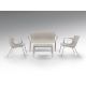 Mobilier terasa - Set mobilier de exterior din 4 piese Jara gri