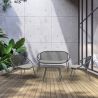Set mobilier de exterior din 4 piese Saori gri inchis