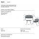Mobilier terasa - Set mobilier de exterior din 4 piese Saori gri inchis