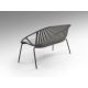 Mobilier terasa - Set mobilier de exterior din 4 piese Saori gri inchis
