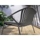 Mobilier terasa - Set mobilier de exterior din 4 piese Saori gri inchis