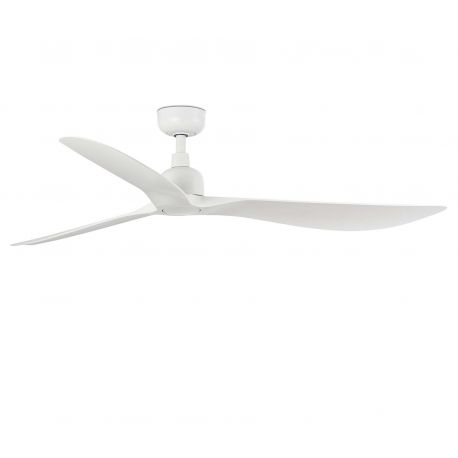 Lustre cu ventilator - Ventilator tavan de exterior cu telecomanda IP44 OUTWOOD L alb