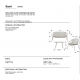 Mobilier terasa - Set mobilier de exterior din 4 piese Saori gri deschis