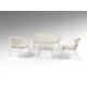 Mobilier terasa - Set mobilier de exterior din 4 piese Saori gri deschis