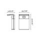 Stalpi - Mini Stalp exterior solar cu senzor de miscare LUMA S gri