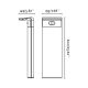 Stalpi - Stalp exterior solar cu senzor de miscare LUMA M gri
