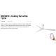 Lustre cu ventilator - Ventilator tavan smart sistem TUYA si telecomanda ROCKER M alb