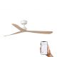 Lustre cu ventilator - Ventilator tavan smart sistem TUYA si telecomanda ROCKER M alb/frasin
