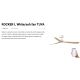 Lustre cu ventilator - Ventilator tavan smart sistem TUYA si telecomanda ROCKER M alb/frasin