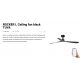 Lustre cu ventilator - Ventilator tavan smart sistem TUYA si telecomanda ROCKER M negru