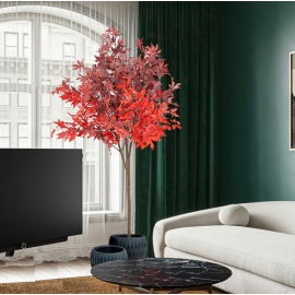 Aranjamente florale LUX - Planta artificiala, Artar rosu H-147cm